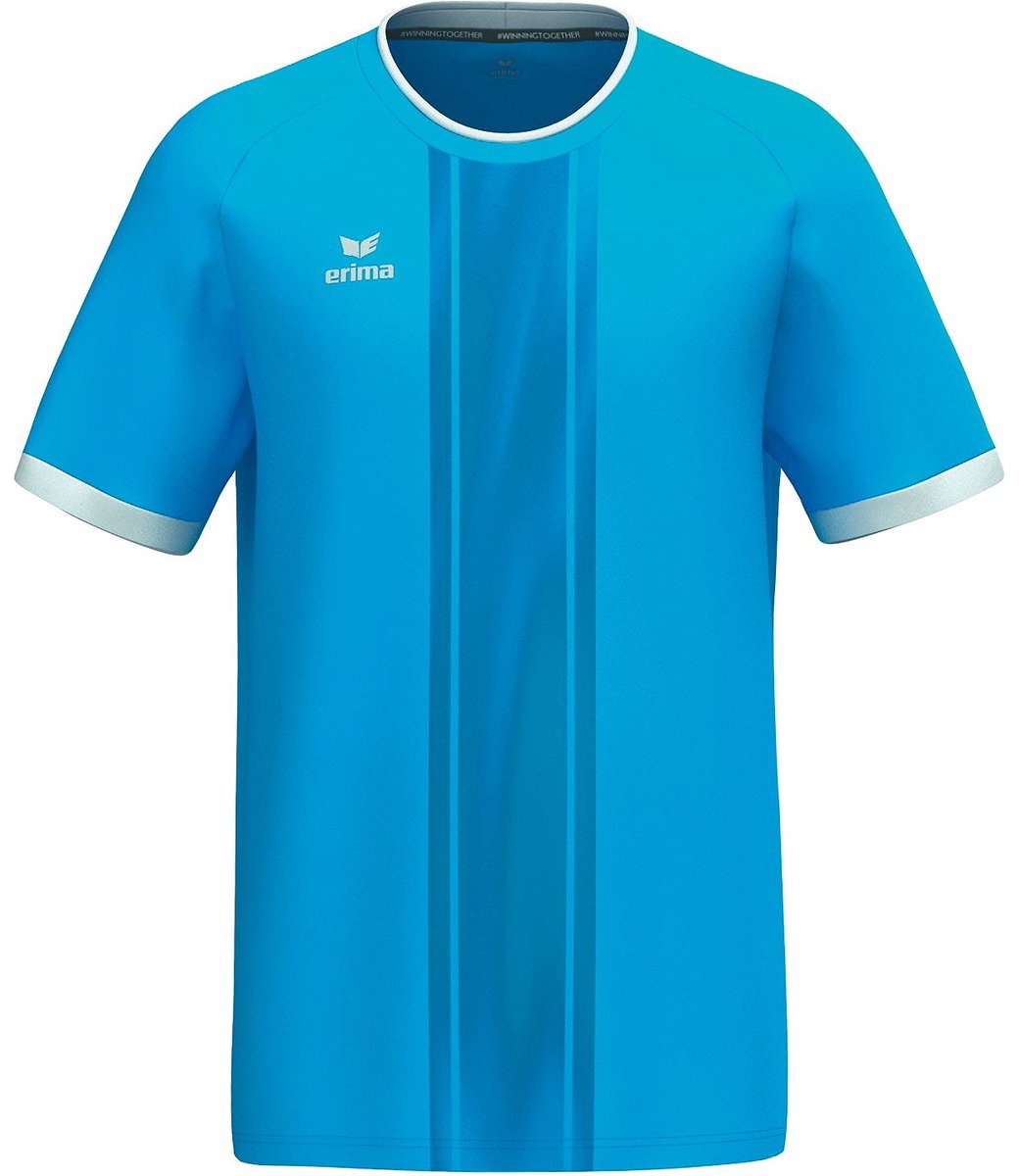1040x1200-53 Erima Libero 125 Shirt Korte Mouw Heren - Curaçao | Maat: XXL - Afbeelding 1