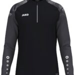 Jako Sonic Ziptop Kinderen - Zwart / Antraciet | Maat: 152