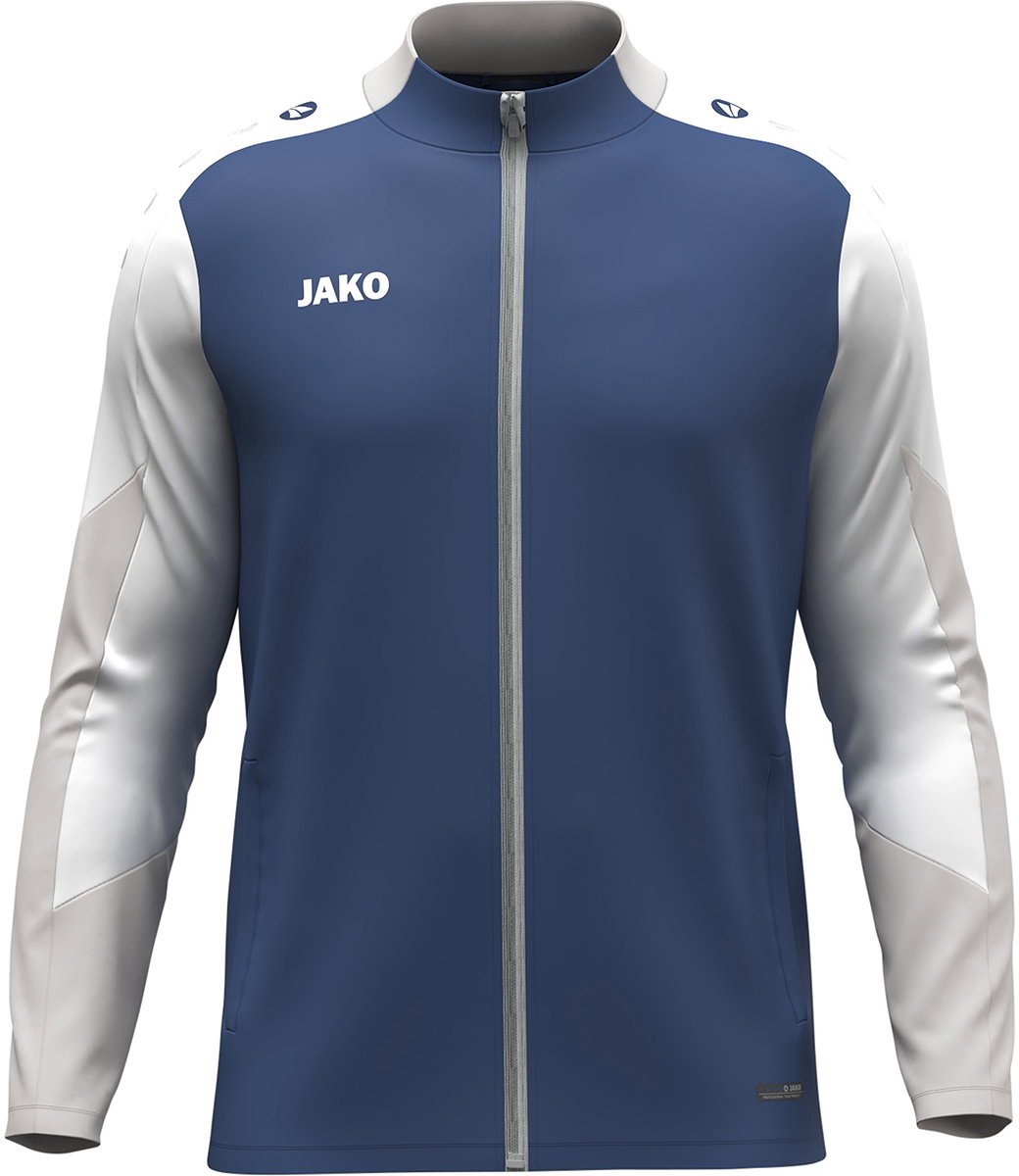 1040x1200-68 Jako Dynamic Polyestervest Kinderen - Nachtblauw / Wit / Lichtgrijs | Maat: 128 - Afbeelding 1