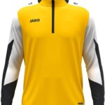 Jako Dynamic Ziptop Heren - Geel / Wit / Zwart | Maat: S