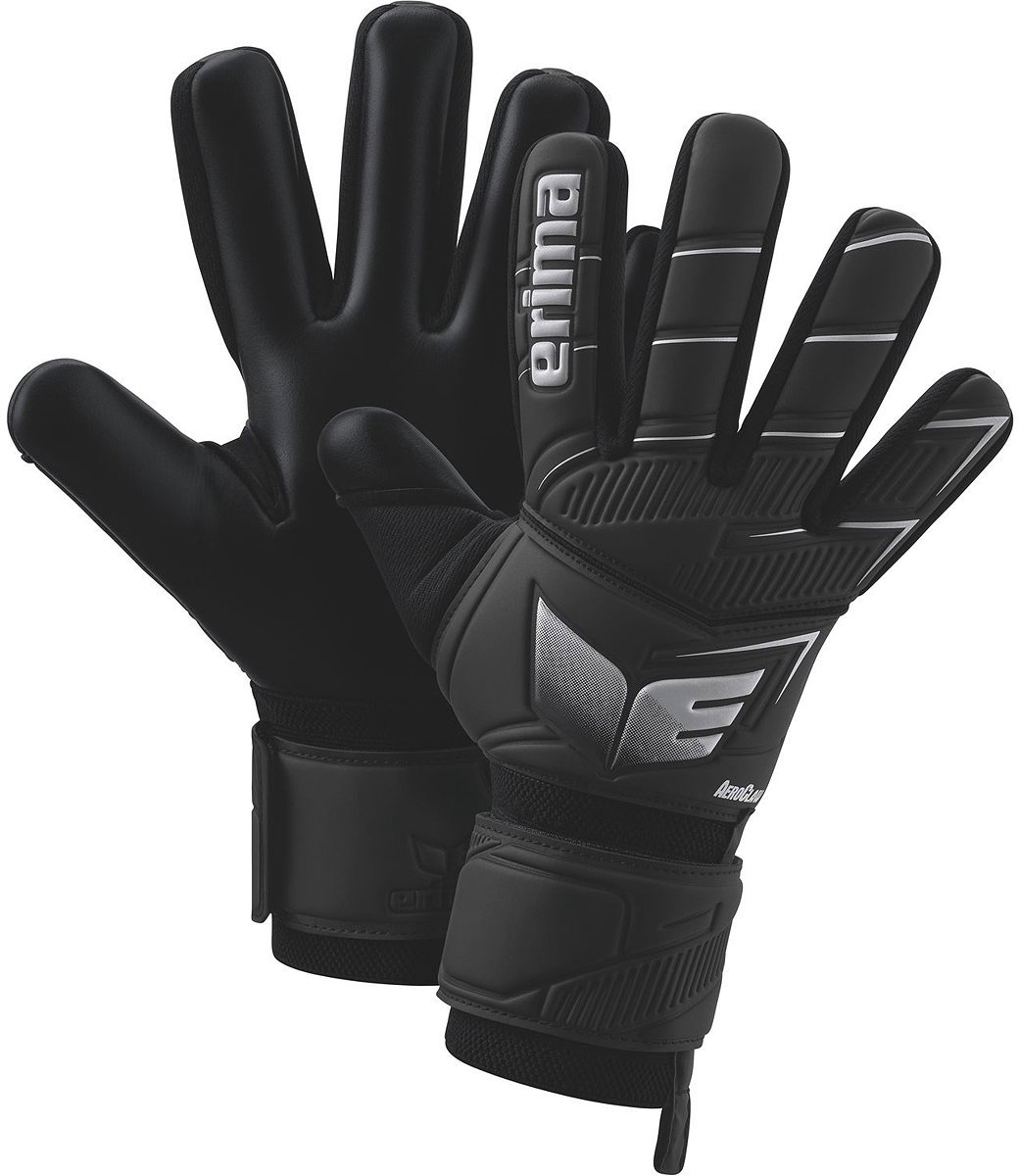 1040x1200-77 Erima Aeroclaw Challenger Keepershandschoenen - Zwart / Wit | Maat: 5 - Afbeelding 1