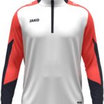 Jako Dynamic Ziptop Heren - Wit / Koraal / Marine | Maat: 3XL
