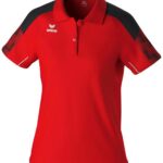 Erima Evo Star Polo Dames - Rood / Zwart | Maat: 34