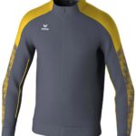 Erima Evo Star Trainingsjack Kinderen - Slate Grey / Geel | Maat: 164