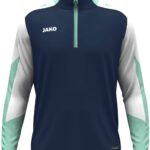 Jako Dynamic Ziptop Heren - Marine / Wit / Munt | Maat: M