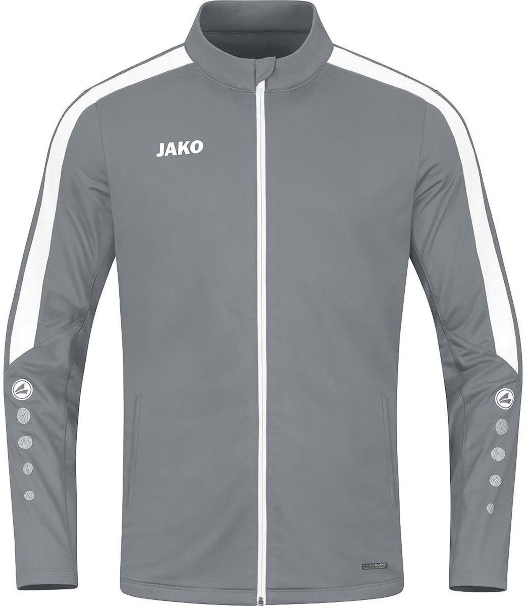 1042x1200-17 Jako Power Polyestervest Kinderen - Steengrijs | Maat: 140 - Afbeelding 1
