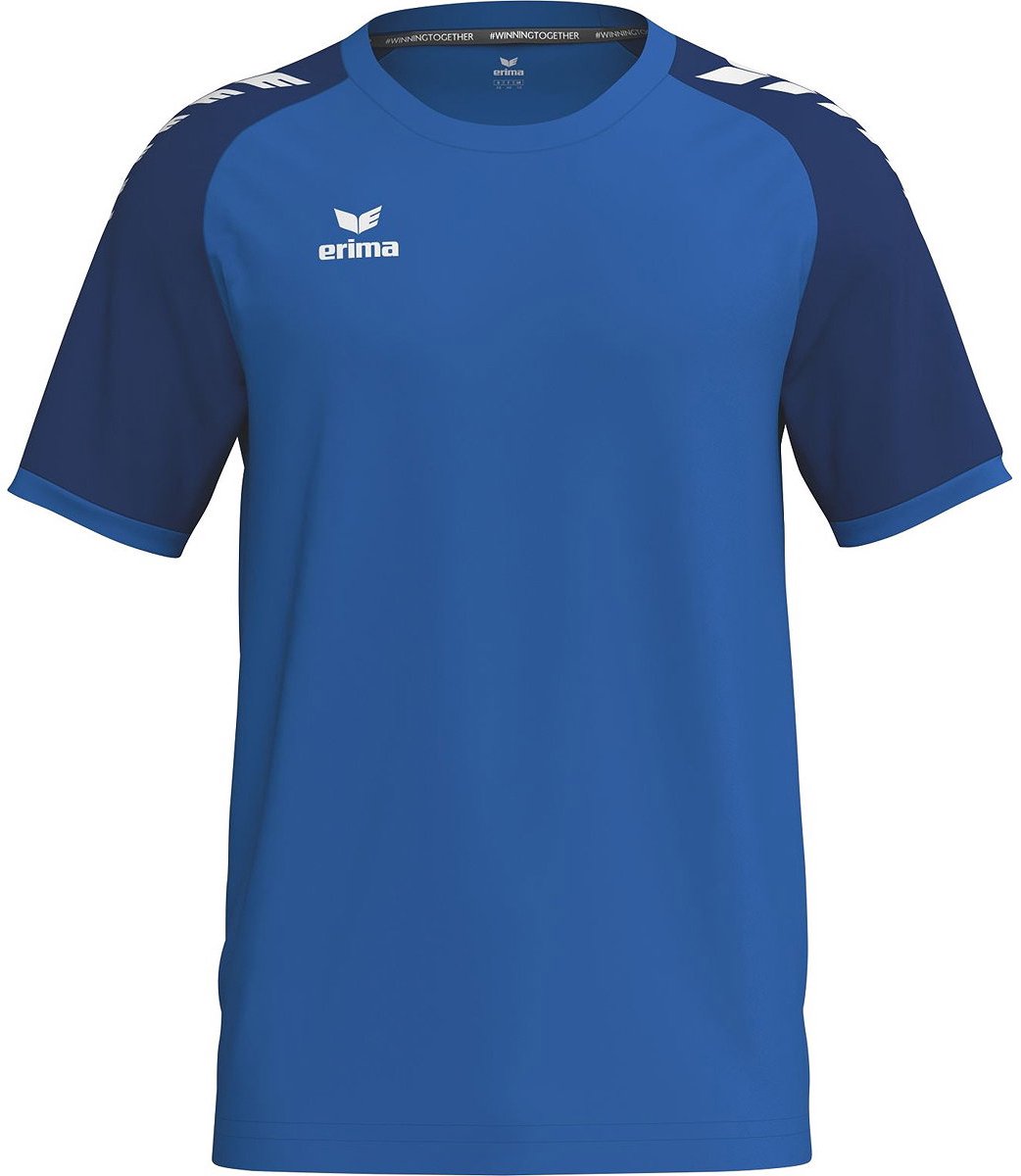 1042x1200-192 Erima Wings Shirt Korte Mouw Heren - New Royal / New Navy | Maat: 3XL - Afbeelding 1