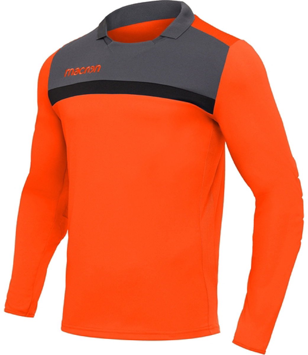 1042x1200-204 Macron Feo Keepershirt Lange Mouw Heren - Oranje / Antraciet | Maat: M - Afbeelding 1