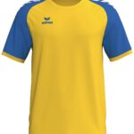 Erima Wings Shirt Korte Mouw Heren - Geel / New Royal | Maat: XL