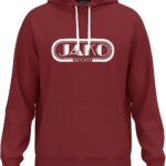 Jako Promo Sweater Met Kap Kinderen - Robijnrood | Maat: 152