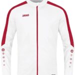Jako Power Polyestervest Kinderen - Wit / Rood | Maat: 128