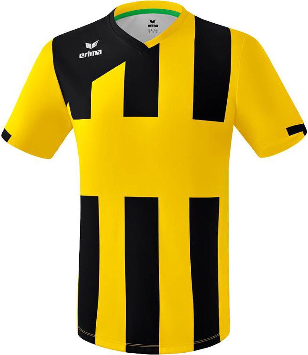 1042x1200-42 Erima Siena 3.0 Shirt Korte Mouw Heren - Geel / Zwart | Maat: XXL - Afbeelding 1