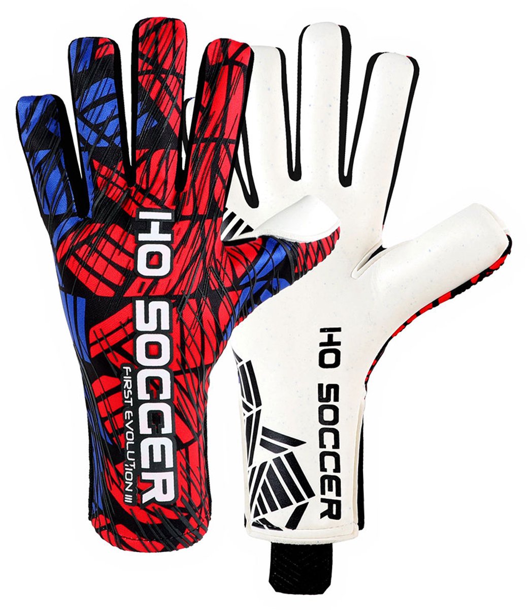 1044x1200-12 Ho Soccer Evolution Shield Junior Keepershandschoenen Rood,Blauw 3.5 - Afbeelding 1