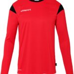 Uhlsport Squad 27 Voetbalshirt Lange Mouw Kinderen - Rood / Zwart | Maat: 152
