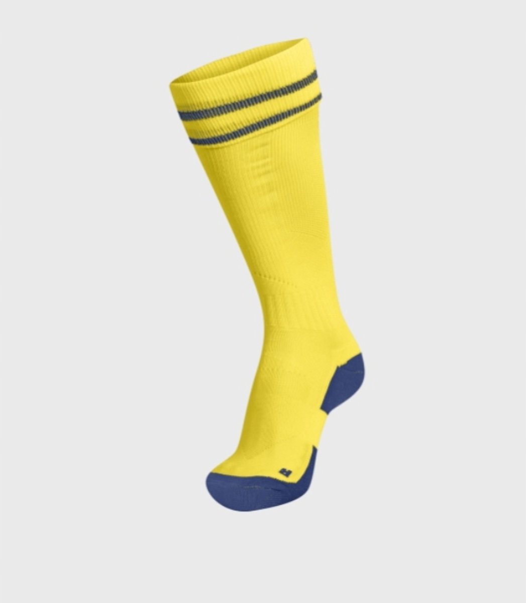 1047x1200-4 Hummel Element Voetbalsokken Geel Maat 35-38 - Afbeelding 1