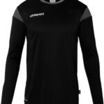 Uhlsport Squad 27 Voetbalshirt Lange Mouw Kinderen - Zwart / Antraciet | Maat: 128