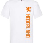 NETHERLANDS - WIT T-shirt maat M met opschrift NEDERLAND