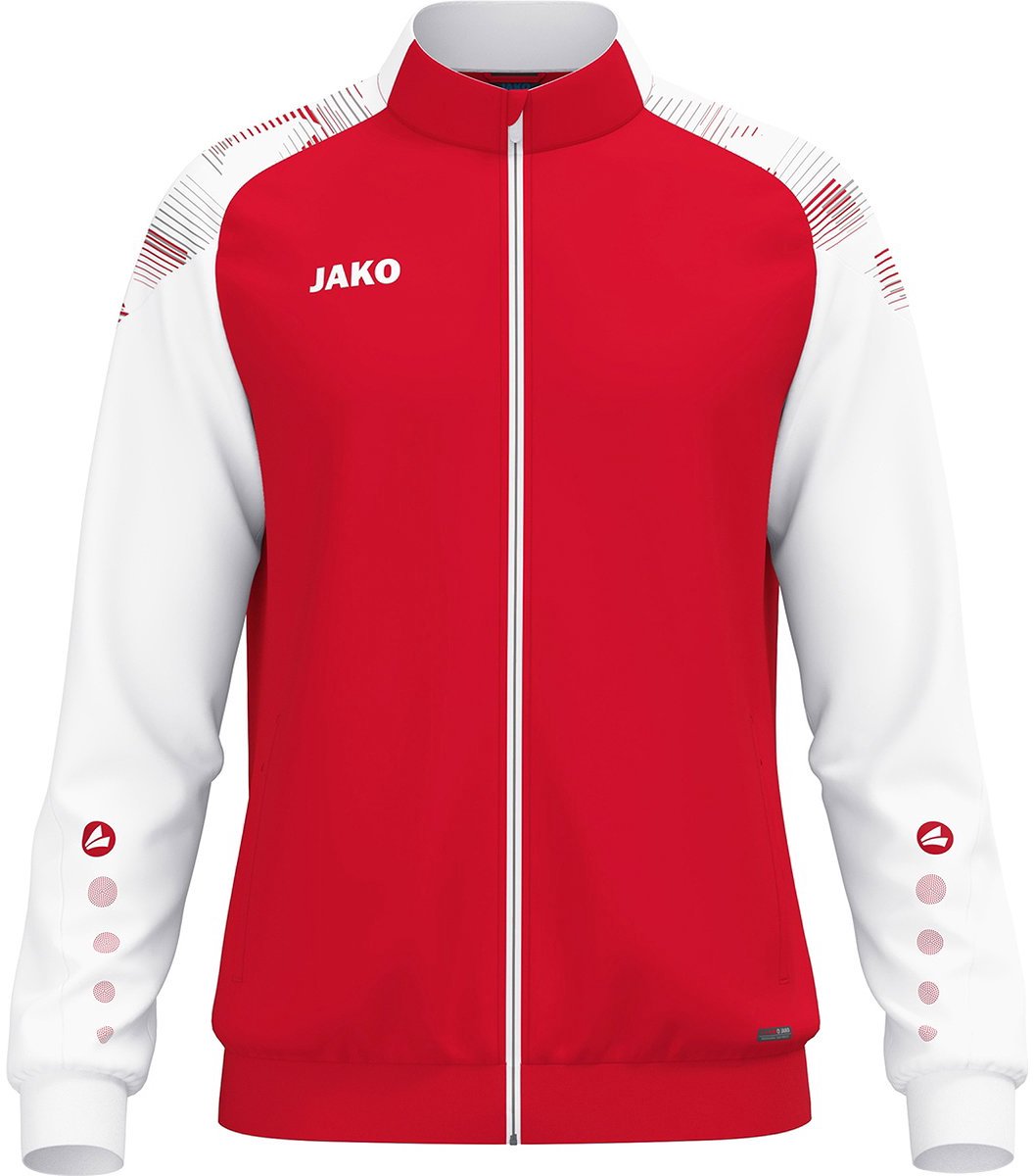 1056x1200-18 Jako Sonic Polyestervest Kinderen - Rood / Wit | Maat: 152 - Afbeelding 1