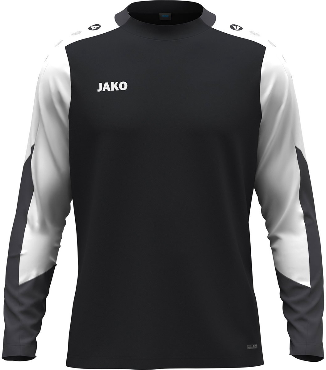1056x1200-24 Jako Dynamic Longsleeve Heren - Zwart / Wit / Marine | Maat: M - Afbeelding 1