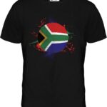 Zuid-Afrika Voetbal T-Shirt voor Heren - Oranje en Groen Design
