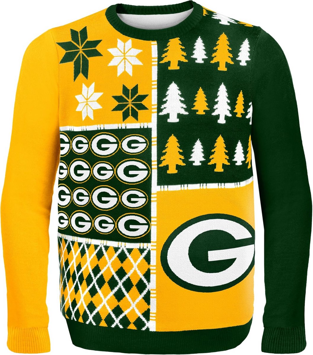 1057x1200-1 Zachte en Comfortabele Bezet Blok Trui voor NFL Fans - Afbeelding 1