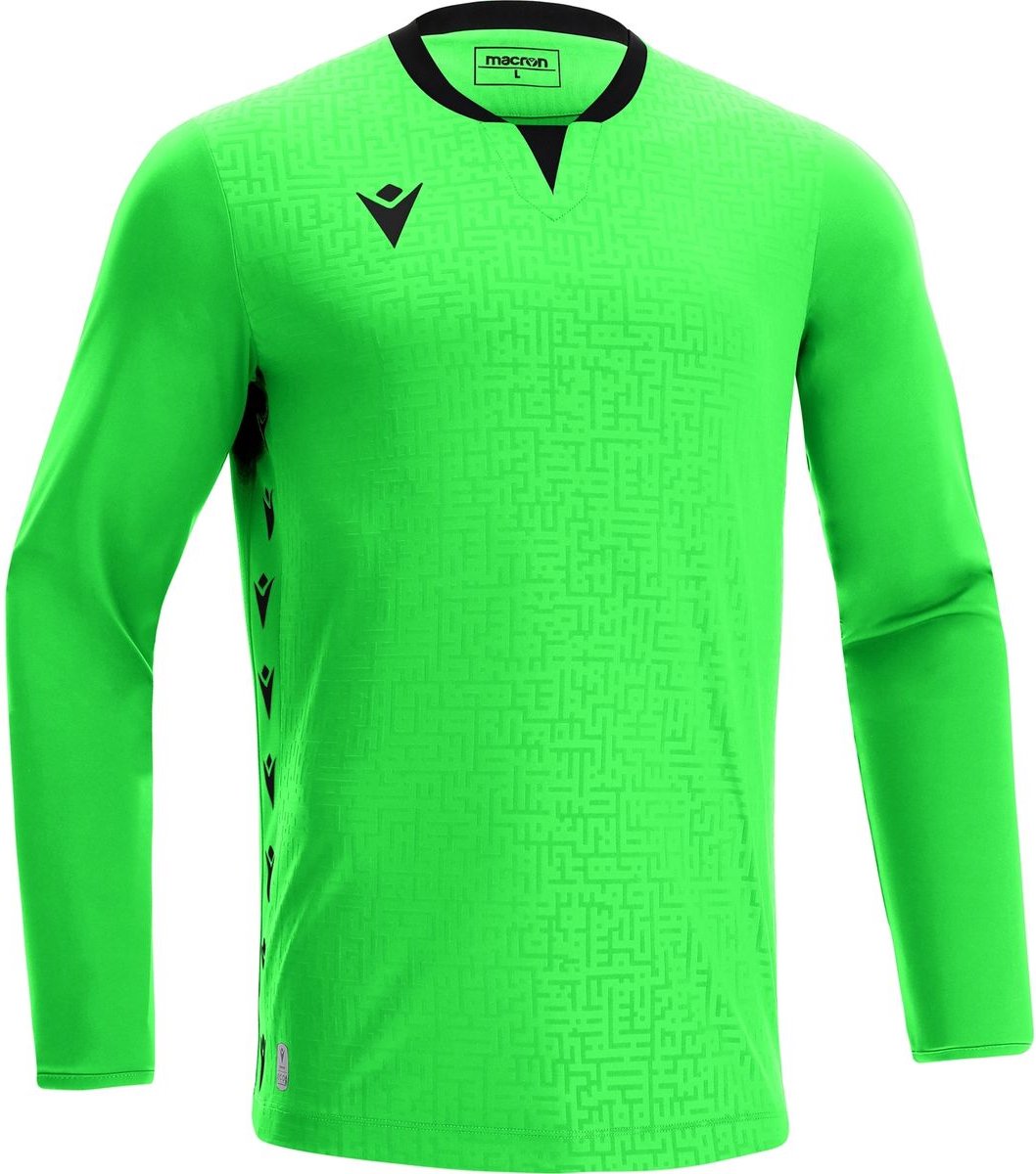 1058x1200-12 Macron Cygnus Keepershirt Lange Mouw Heren - Fluo Groen / Zwart | Maat: L - Afbeelding 1