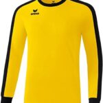 Erima Retro Star Voetbalshirt Lange Mouw Kinderen - Geel / Zwart | Maat: 116