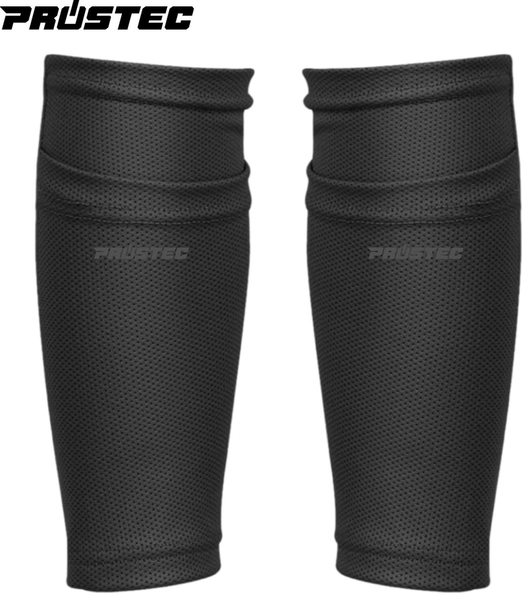 1058x1200-22 Prostec Scheenbeschermer Sokjes - Scheenbeschermer Sleeves - Shin Guard Lock - Maat S - Zwart - Afbeelding 1