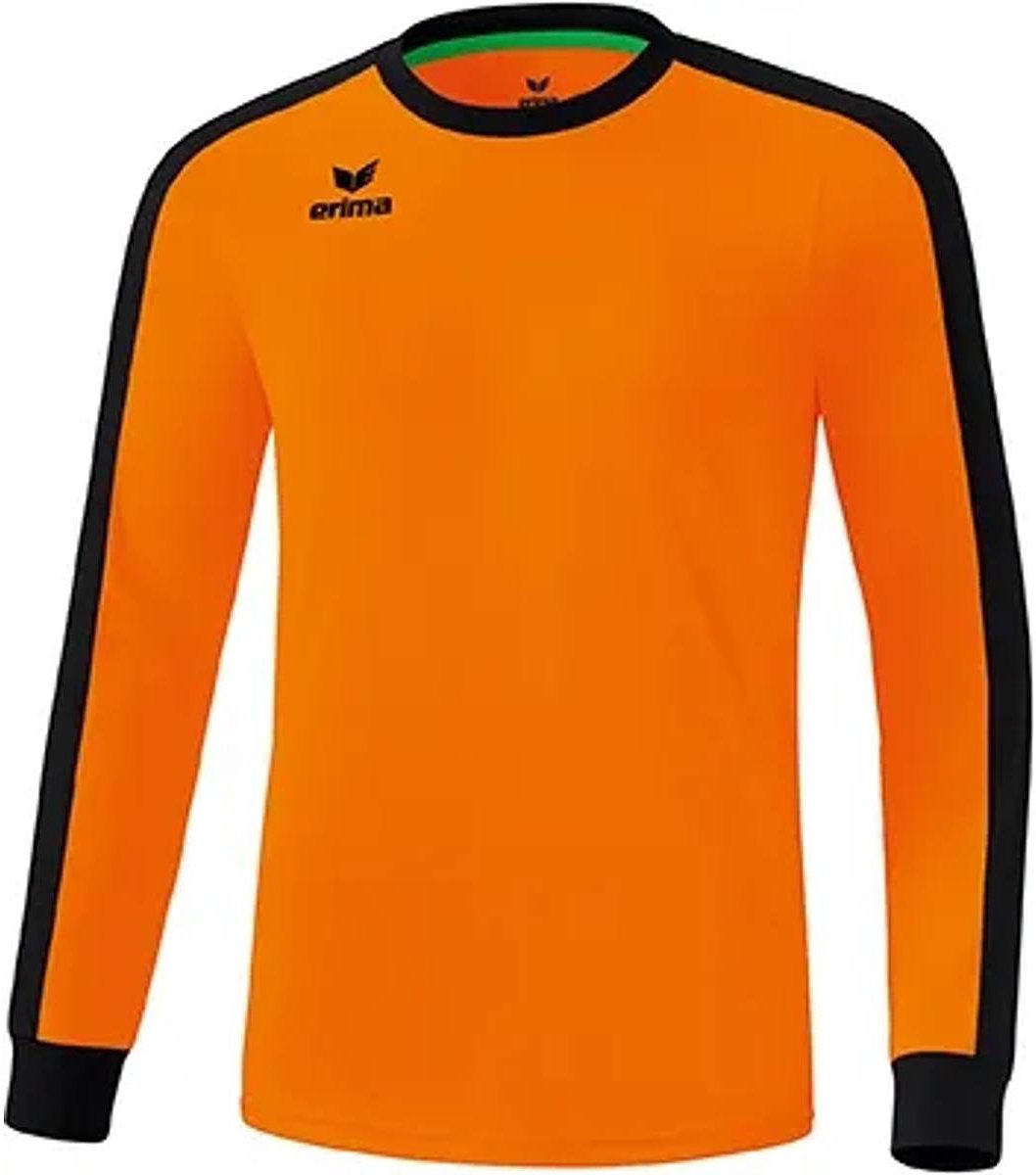 1058x1200-34 Erima Retro Star Voetbalshirt Lange Mouw Heren - New Orange / Zwart | Maat: XXL - Afbeelding 1