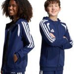 adidas Tiro 26 League Sweat Hoodie met Rits Kinderen Marineblauw - Maat 128cm