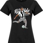Ronaldo Script Dames T-Shirt - Zwart - S