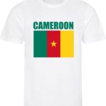 WK - Kameroen - Cameroon - T-shirt Wit - Voetbalshirt - Maat: S - Wereldkampioenschap voetbal 2022