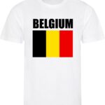 België Voetbalshirt – Belgium Belgique – Wit – Maat S – WK Supporters T-shirt