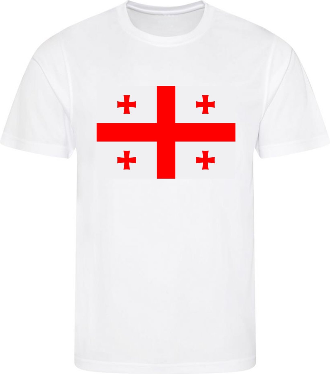 1060x1200-130 Voetbalshirt Georgië - Maat 134/140 - Landen shirts - Afbeelding 1