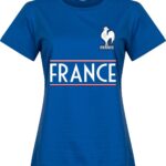 Frankrijk Dames Team T-Shirt - Blauw - XL