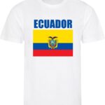 WK - Ecuador - T-shirt Wit - Voetbalshirt - Maat: XL - Wereldkampioenschap voetbal 2022
