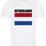 WK - Nederland - The Netherlands - T-shirt Wit - Voetbalshirt - Maat: S - Wereldkampioenschap voetbal 2022