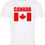 WK - Canada - T-shirt Wit - Voetbalshirt - Maat: 146/152 (L) - 11-12 jaar - Landen shirts