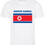 Noord-Korea - North Korea - T-shirt Wit - Voetbalshirt - Maat: 158/164 (XL) - 12 - 13 jaar - Landen shirts