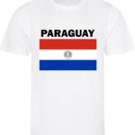 Paraguay - T-shirt Wit - Voetbalshirt - Maat: XXL - Landen shirts