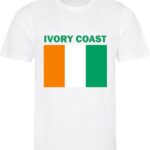 Ivoorkust - Ivory Coast - T-shirt Wit - Voetbalshirt - Maat: S - Landen shirts