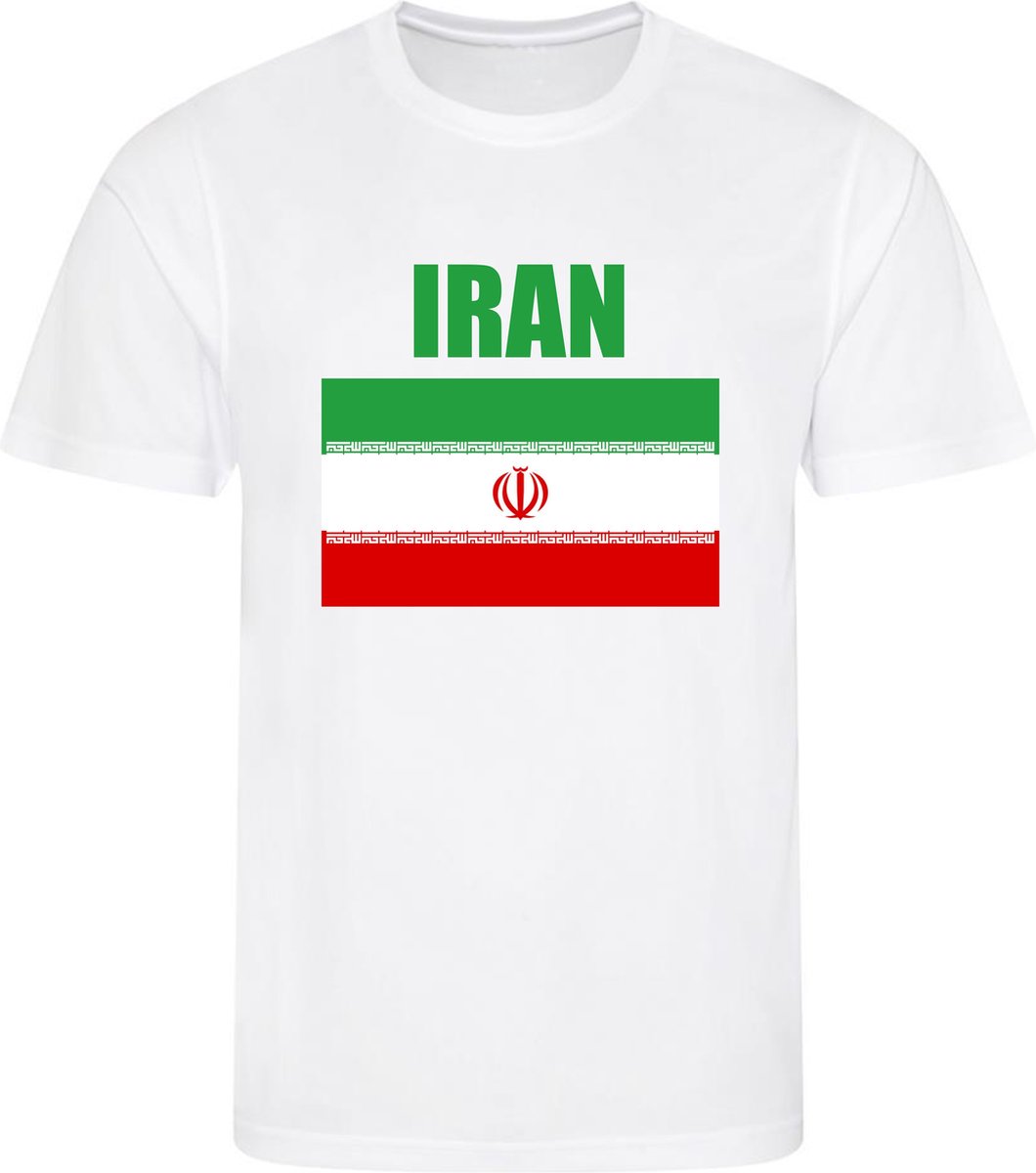 1060x1200-46 WK - Iran - ???? - T-shirt Wit - Voetbalshirt - Maat: XL - Wereldkampioenschap voetbal 2022 - Afbeelding 1