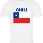 Chili- T-shirt Wit - Voetbalshirt - Maat: L - Landen shirts
