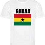 WK - Ghana - T-shirt Wit - Voetbalshirt - Maat: S - Wereldkampioenschap voetbal 2022