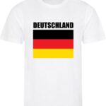 Duitsland - Deutschland - Germany - T-shirt Wit - Voetbalshirt - Maat: 146/152 (L) - 11-12 jaar - Landen shirts