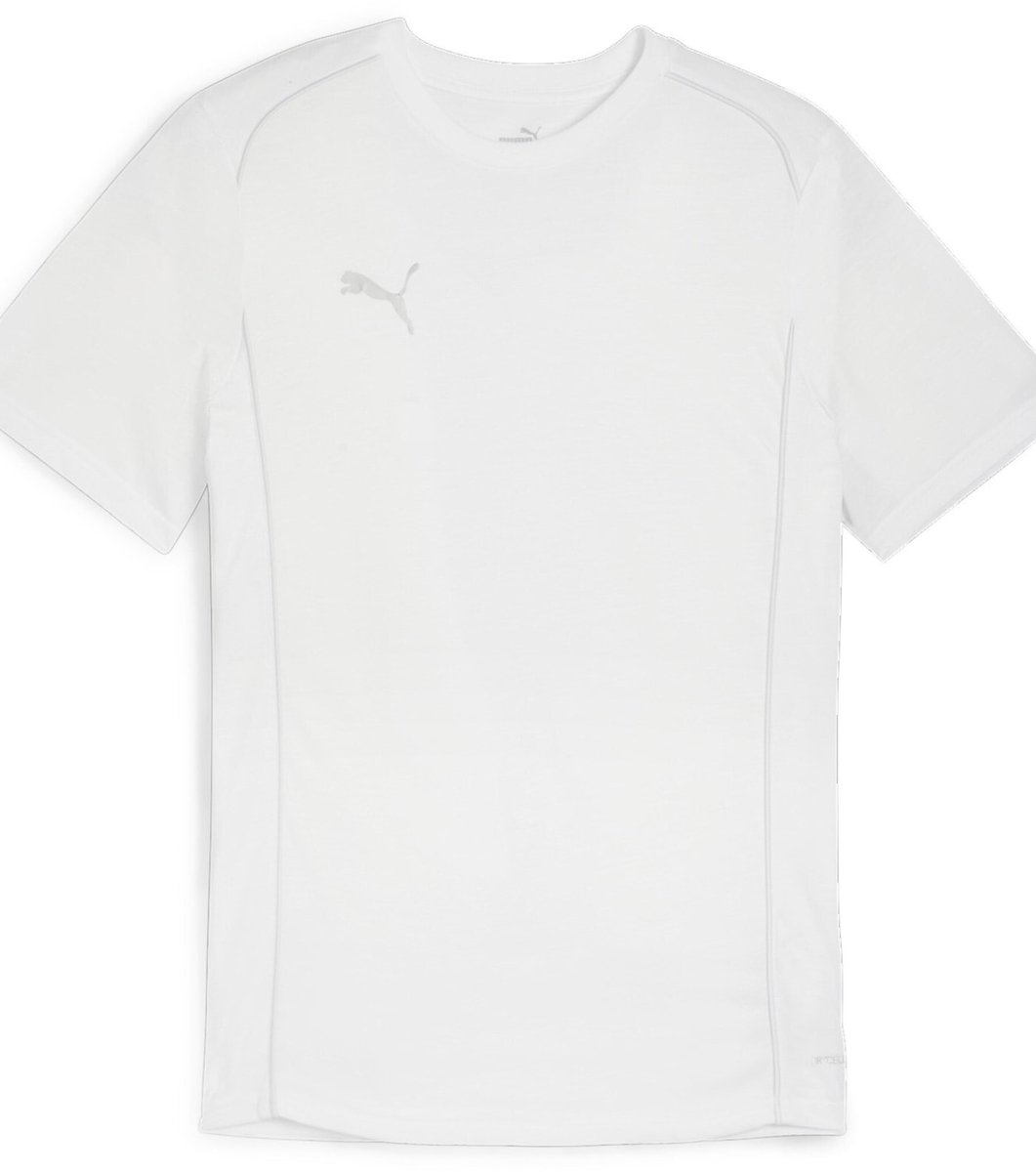 1061x1200 Puma Shirt TeamFinal CasuaLongsleeve Tee 658544 Puma White-Puma Silver-XXL - Afbeelding 1