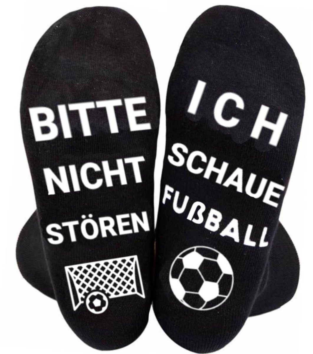 1062x1200-3 Allecto - Grappige voetbalsokken - Voetbalsokken cadeau - Zacht en comfortabel - Grappige sokken voor voetbalfans - Geschikt voor mannen en vrouw - Afbeelding 1