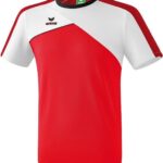 Erima Premium One 2.0 T-Shirt Rood-Wit-Zwart Maat M