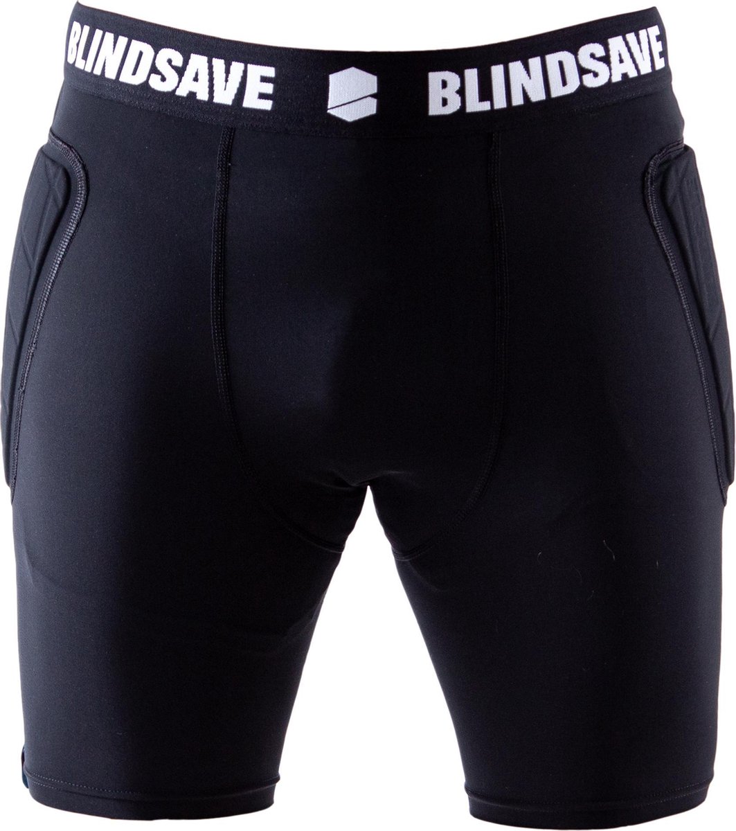 1063x1200-31 Blindsave Compressie Keeperbroek met unieke bescherming | Padded Compression Goalkeeper Short | BAT Body Adjustment Technology | Zwart | Keeper broek | Maat XS - Afbeelding 1