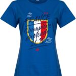 Frankrijk Champion Du Monde Dames T-Shirt  -Blauw - M